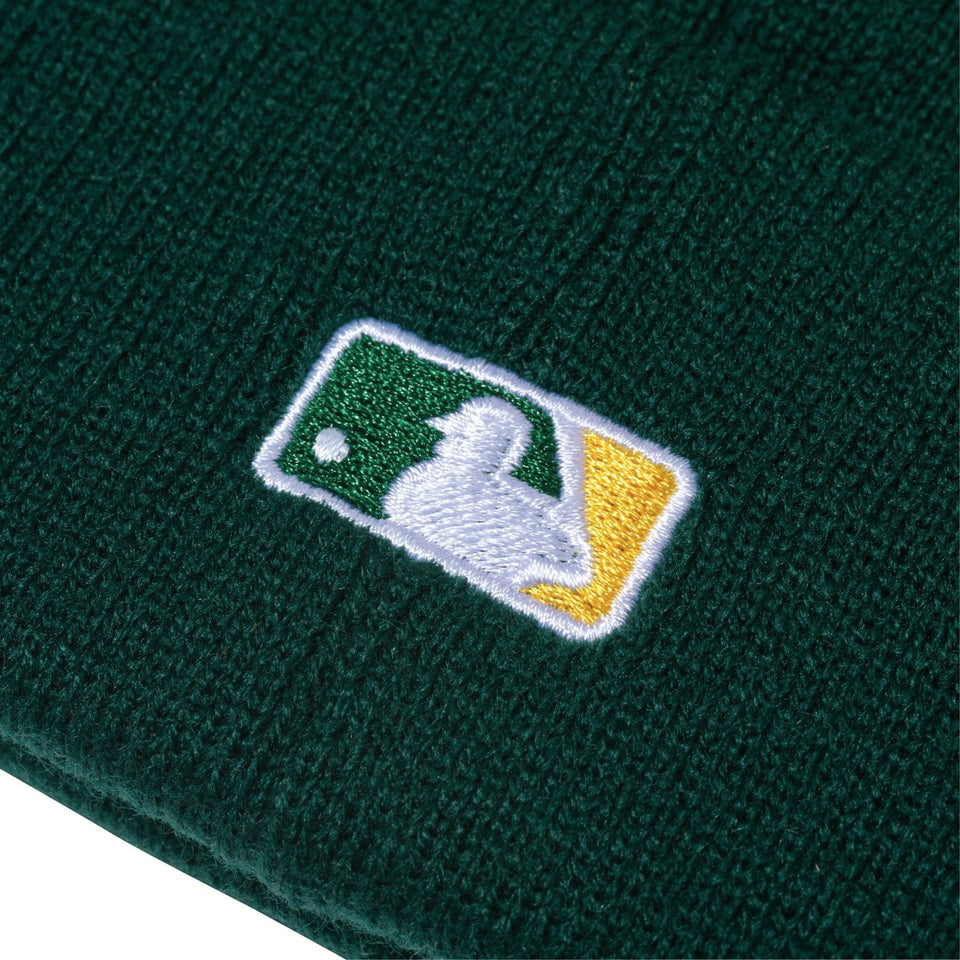 Kid's ベーシック カフニット MLB Team Logo オークランド・アスレチックス ブリティッシュグリーン - 13762882-OSFM | NEW ERA ニューエラ公式オンラインストア