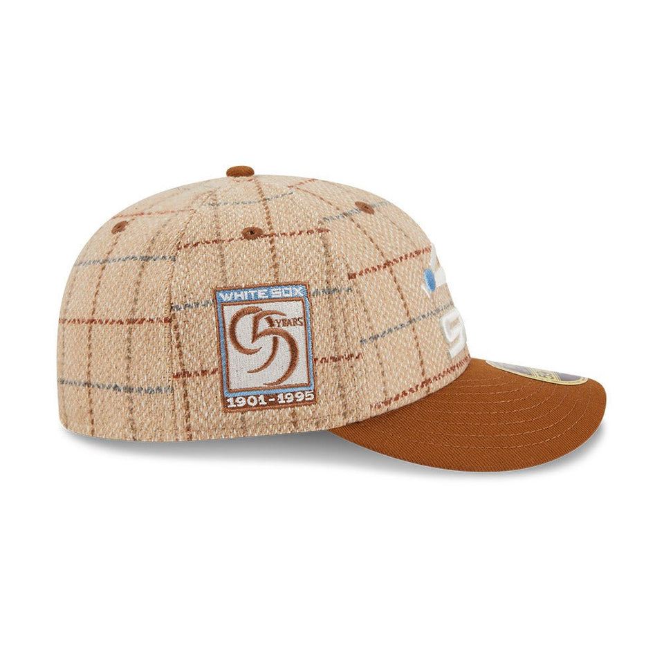 LP 59FIFTY Herringbone Check シカゴ・ホワイトソックス ヘリンボーンチェック ベージュ