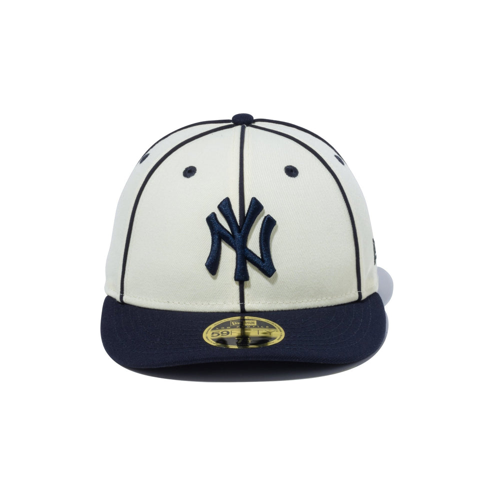 LP 59FIFTY MLB Piping ニューヨーク・ヤンキース クロームホワイト