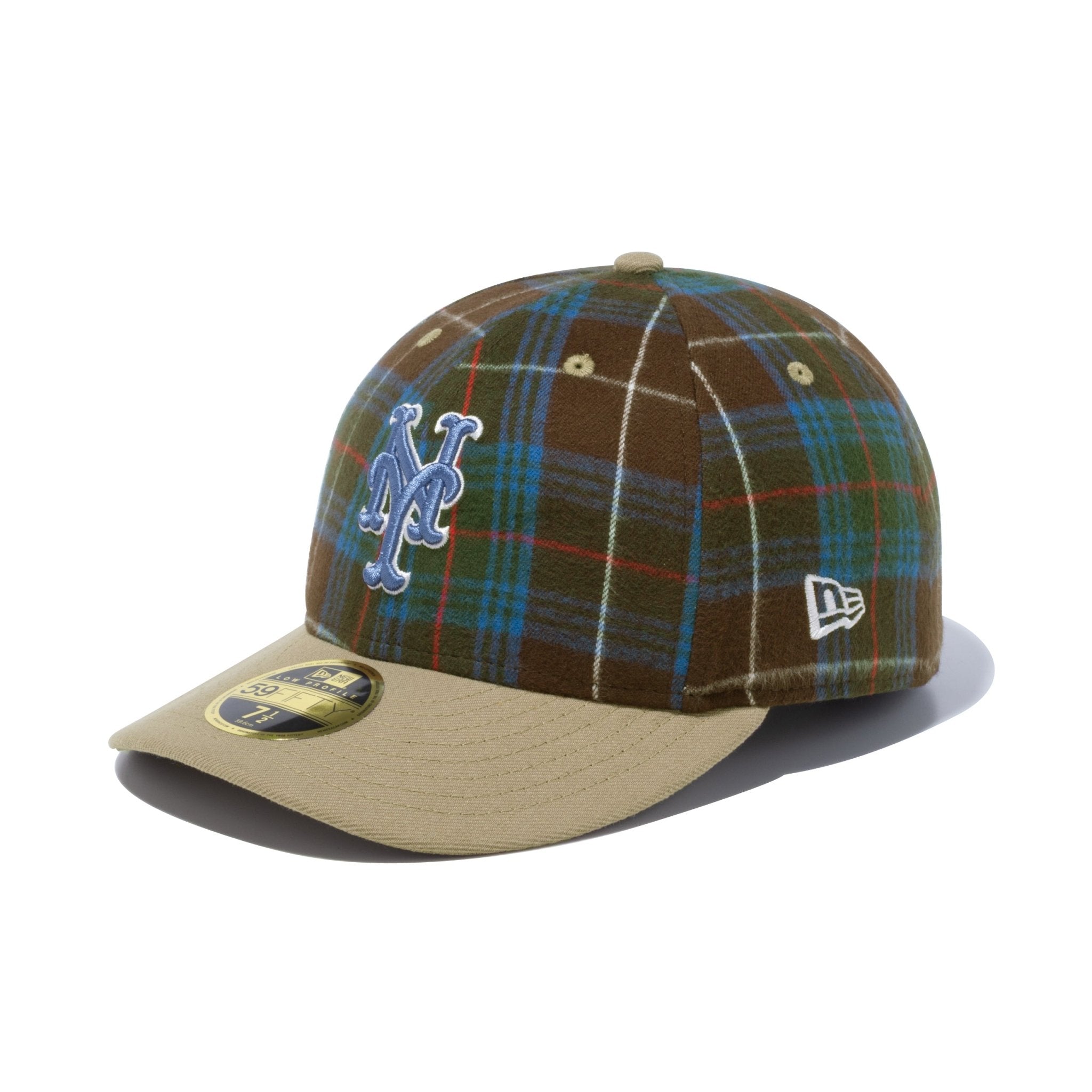 LP 59FIFTY MLB Plaid タータンチェック ニューヨーク・メッツ ブリティッシュカーキチェック