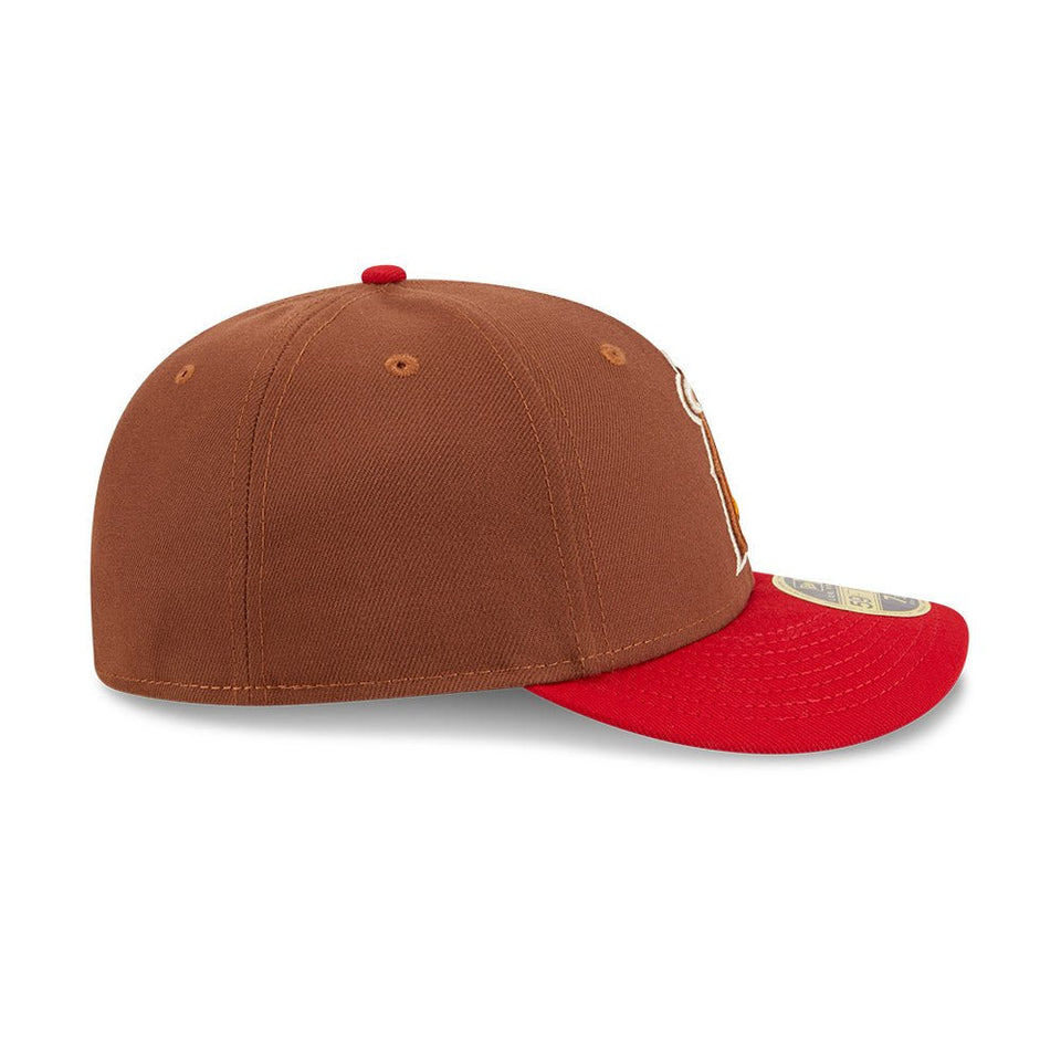 LP 59FIFTY Tiramisu ロサンゼルス・エンゼルス ブラウン スカーレットバイザー - 13748016-700 | NEW ERA ニューエラ公式オンラインストア