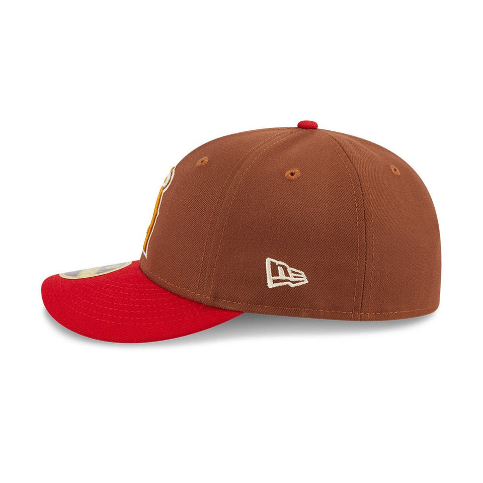 LP 59FIFTY Tiramisu ロサンゼルス・エンゼルス ブラウン スカーレットバイザー - 13748016-700 | NEW ERA ニューエラ公式オンラインストア