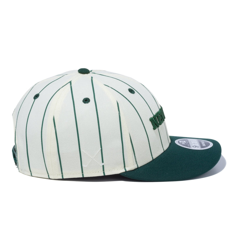 ゴルフ】 LP 9FIFTY Pin Stripe クロームホワイト ダークグリーンバイザー | ニューエラオンラインストア