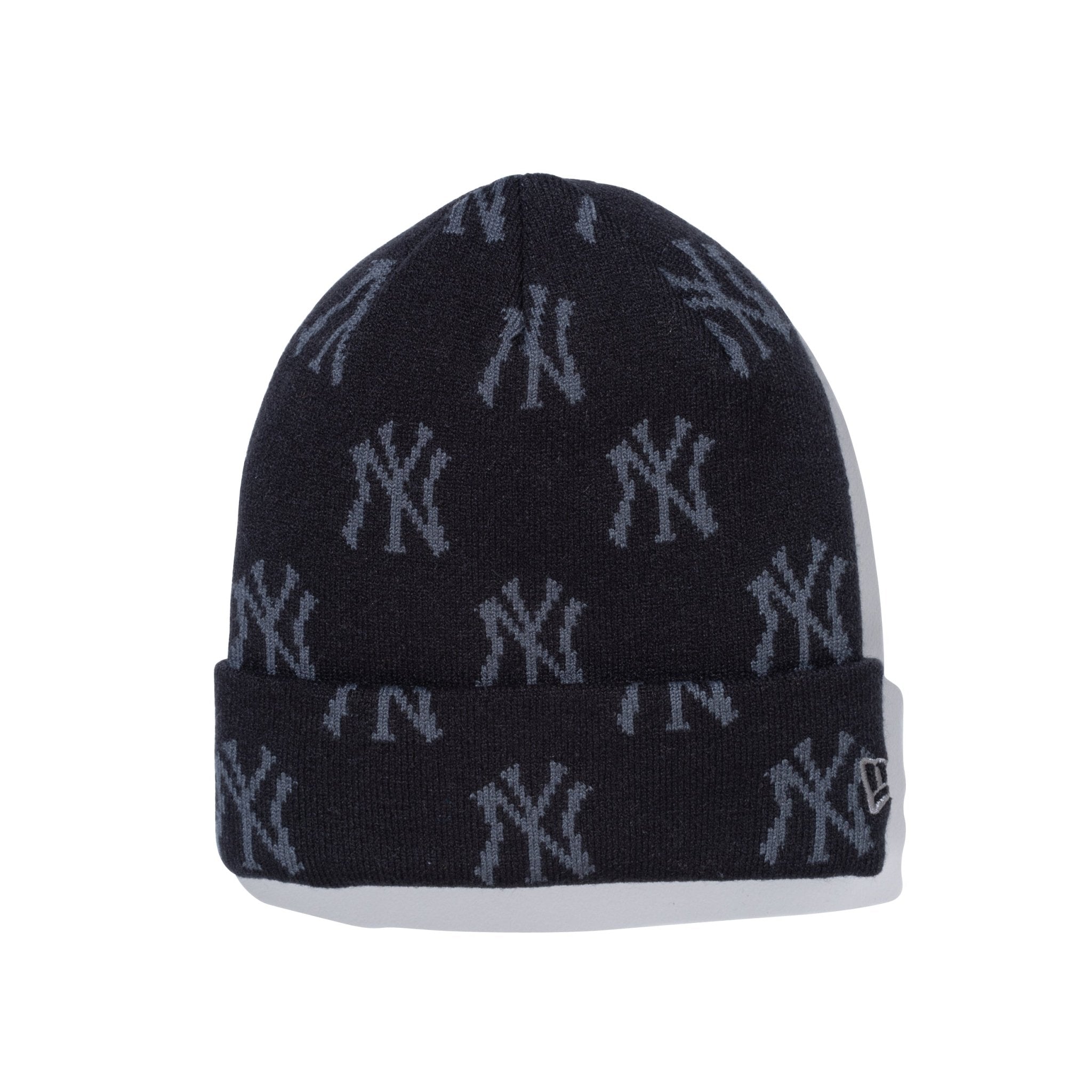 ベーシック カフニット MLB Monogram ヤンキース ブラック - 帽子