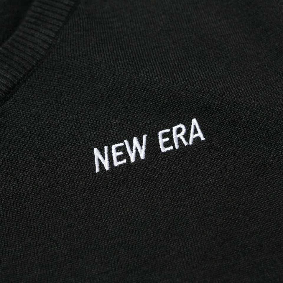 ゴルフ】 ニットベスト NEW ERA ブラック × ホワイト | ニューエラ 