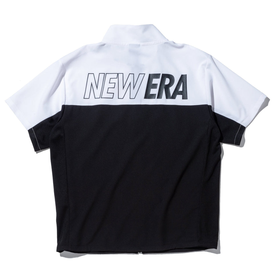 半袖 クロスウェアジャケット NEW ERA ホワイト × ブラック/ブラック