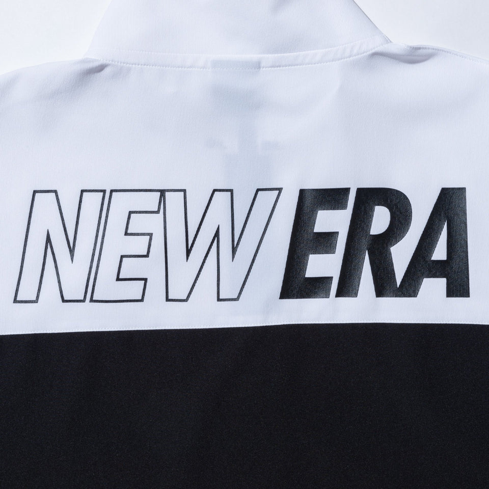 半袖 クロスウェアジャケット NEW ERA ホワイト × ブラック/ブラック