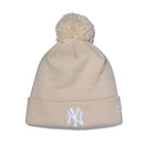 ポンポンニット New York Yankees ニューヨーク・ヤンキース サンドベージュ - 13327604-OSFM | NEW ERA ニューエラ公式オンラインストア