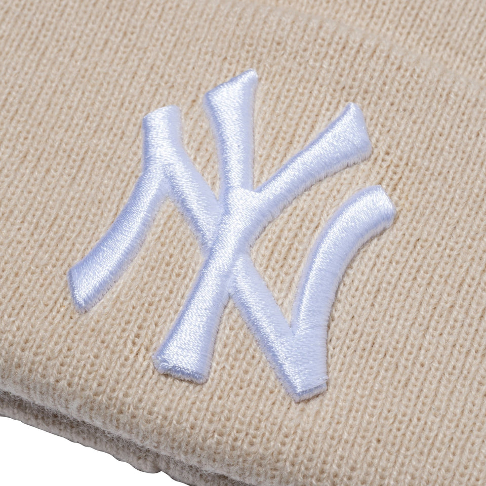 ポンポンニット New York Yankees ニューヨーク・ヤンキース サンドベージュ - 13327604-OSFM | NEW ERA ニューエラ公式オンラインストア