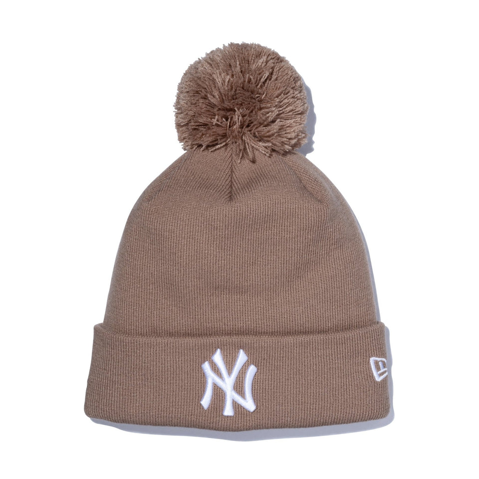 ポンポンニット New York Yankees ニューヨーク・ヤンキース ベージュ - 13327606-OSFM | NEW ERA ニューエラ公式オンラインストア