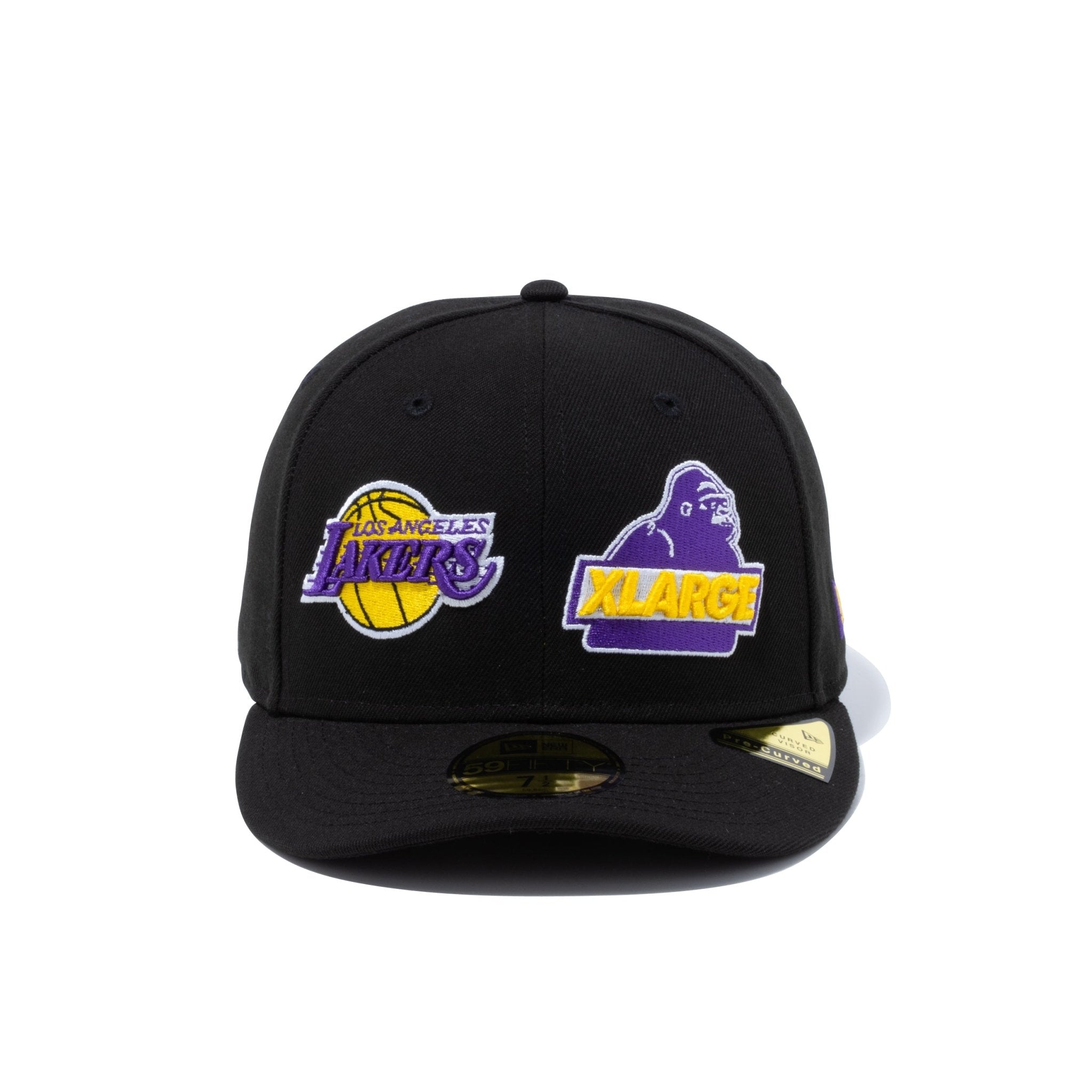 NEW ERA × XLARGE × Lakers 刺繍 プルオーバー パーカー-