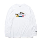 長袖 コットン Tシャツ オールドロゴパッチ ホワイト レギュラーフィット - 12325228-S | NEW ERA ニューエラ公式オンラインストア