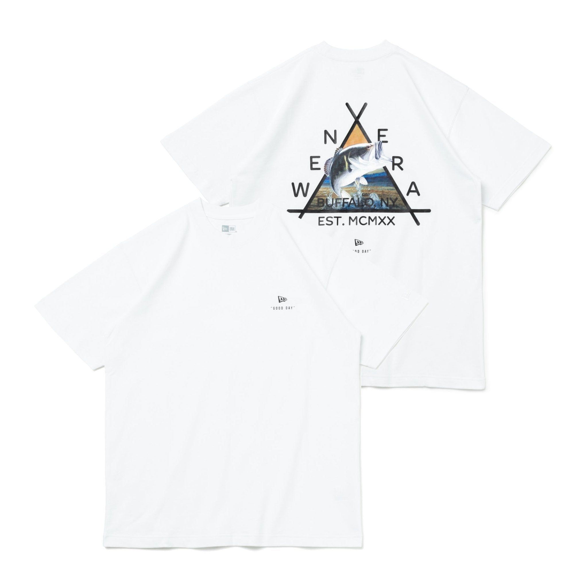 半袖 コットン Tシャツ Angler Collection ブラックバス ホワイト