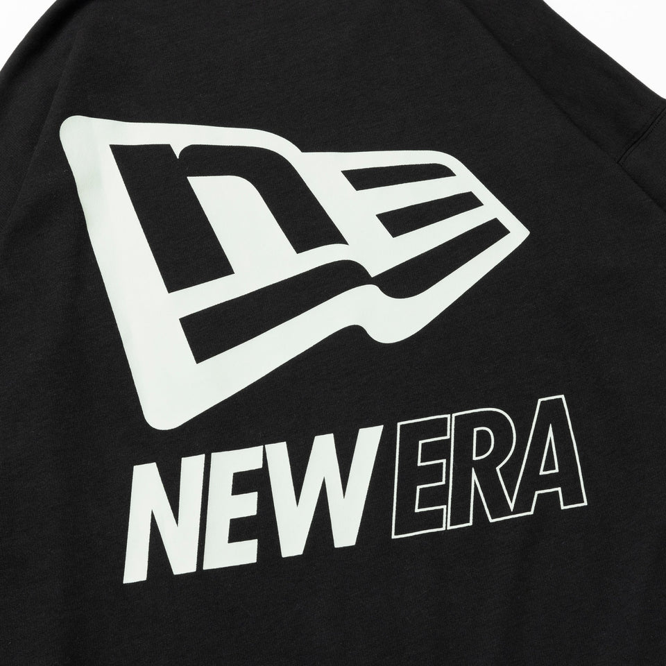 長袖 オーバーサイズド パフォーマンス Tシャツ Big Flag Logo ブラック【 Performance Apparel 】 - 13755366-S | NEW ERA ニューエラ公式オンラインストア