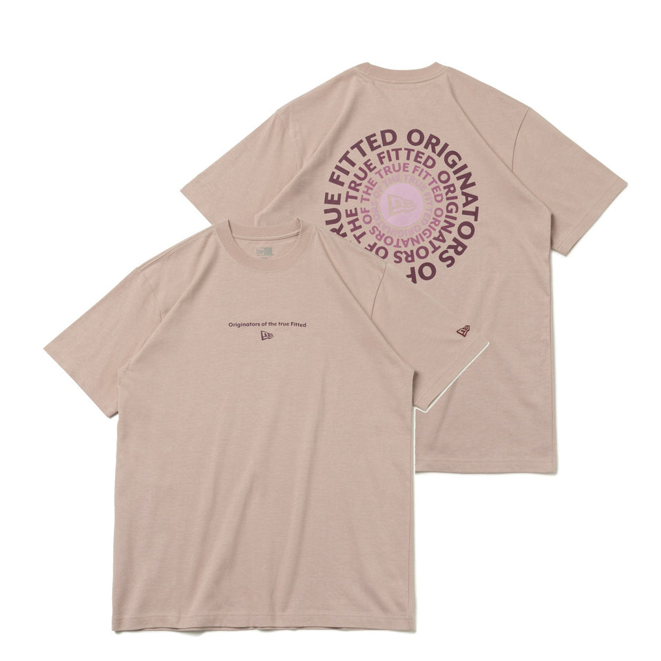 半袖 コットン Tシャツ Circle OOTTF ラスティーピンク × マルチカラー レギュラーフィット ニューエラオンラインストア