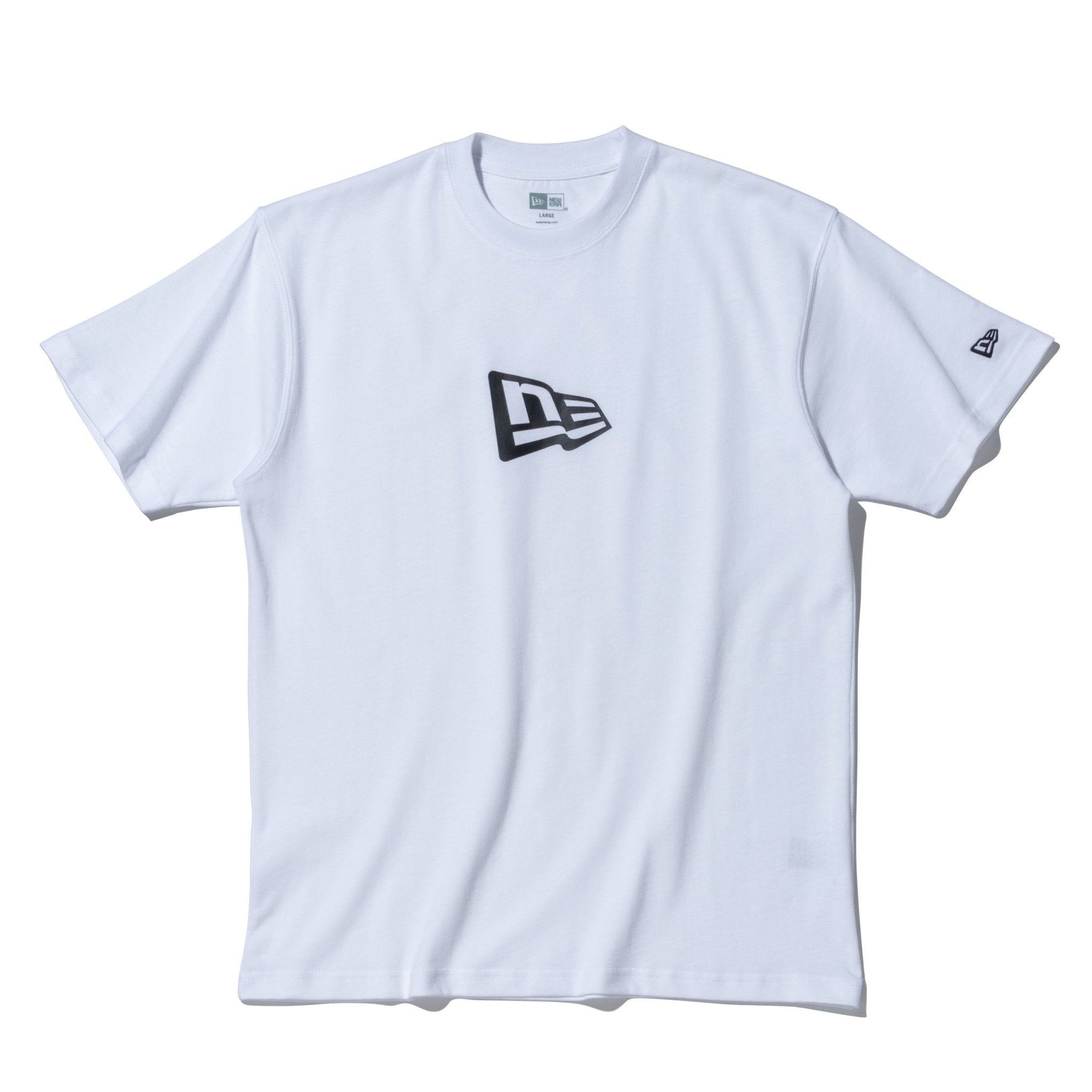 半袖 コットン Tシャツ Flag Logo Mid フラッグロゴ ホワイト