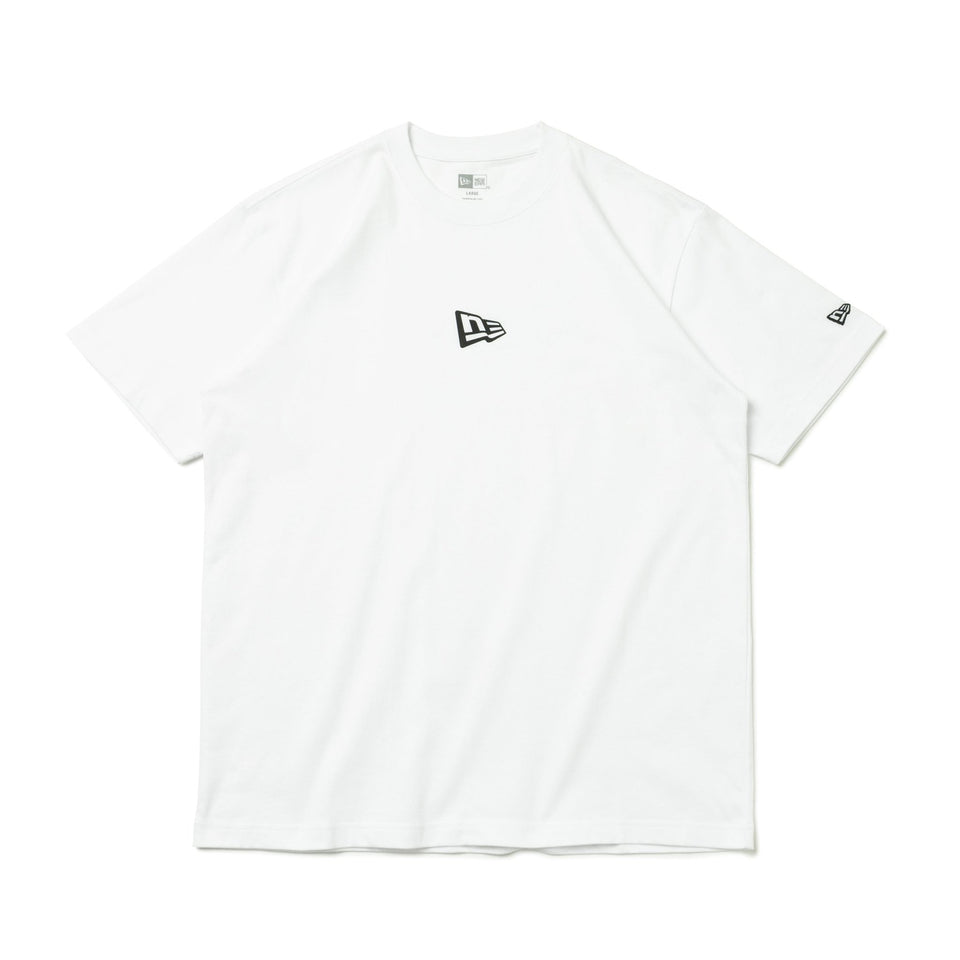 半袖 コットン Tシャツ Flag Logo Mini フラッグロゴ ホワイト