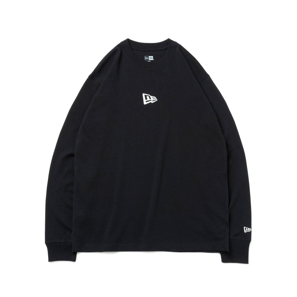 長袖 コットン Tシャツ Flag Logo Mini ブラック レギュラーフィット - 13755428-S | NEW ERA ニューエラ公式オンラインストア