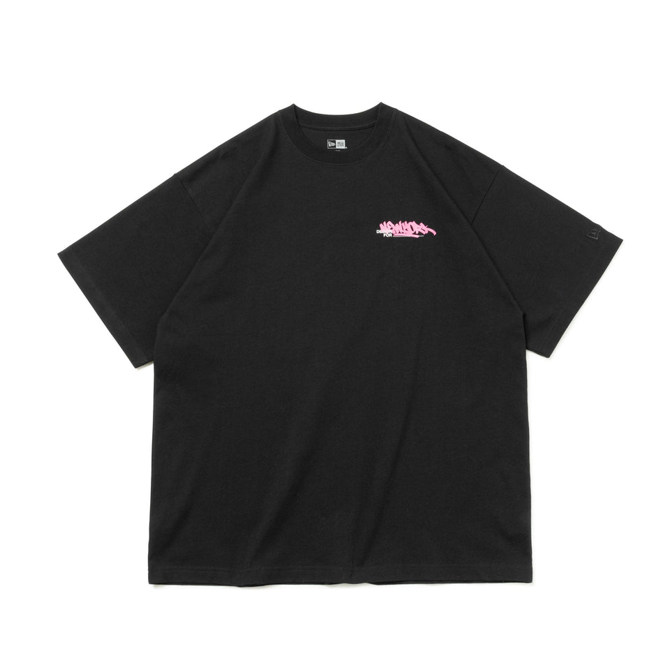 半袖 オーバーサイズド コットン Tシャツ Graffiti ブラック