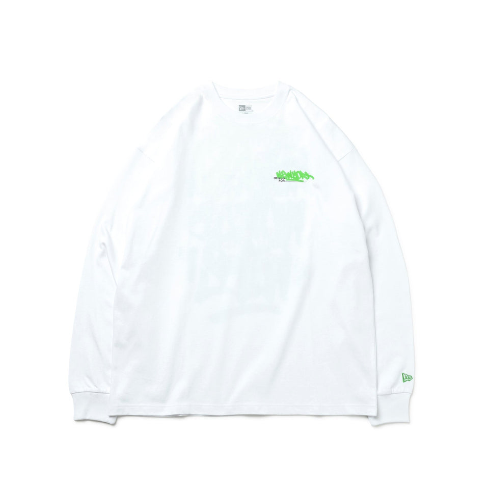 長袖 オーバーサイズド コットン Tシャツ Graffiti ホワイト - 13755395-S | NEW ERA ニューエラ公式オンラインストア