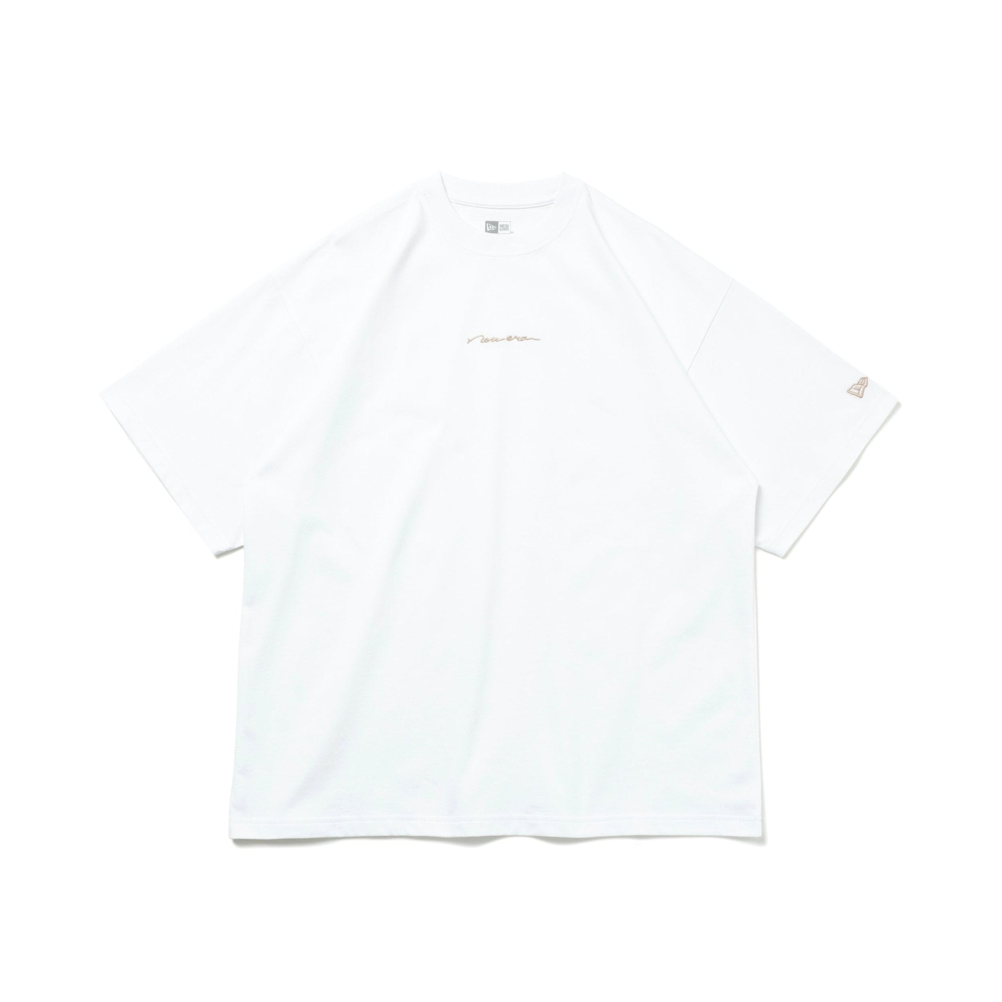 半袖 オーバーサイズド コットン Tシャツ Handwritten Logo ホワイト 