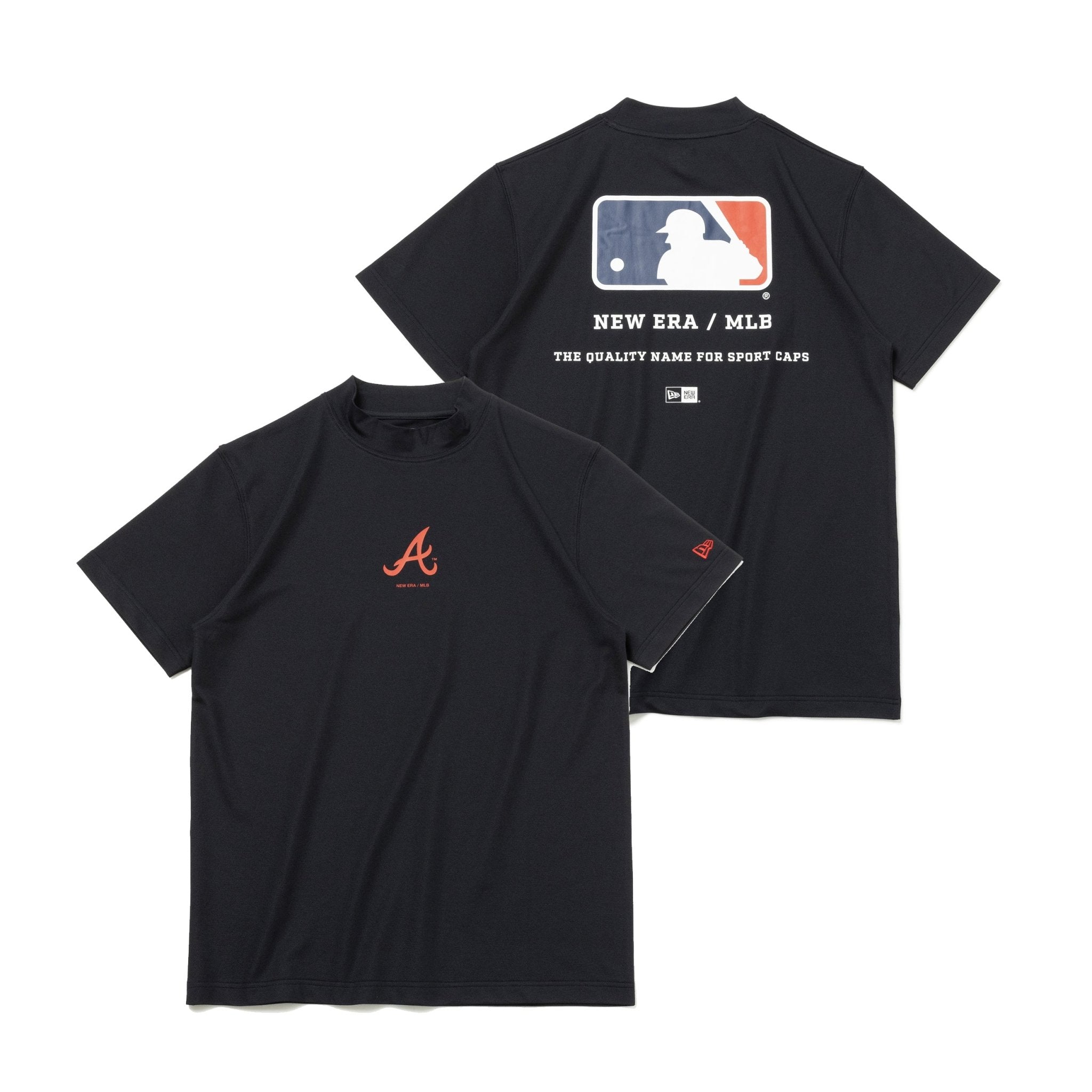 ゴルフ】半袖 ミッドネック Tシャツ MLB アトランタ・ブレーブス 