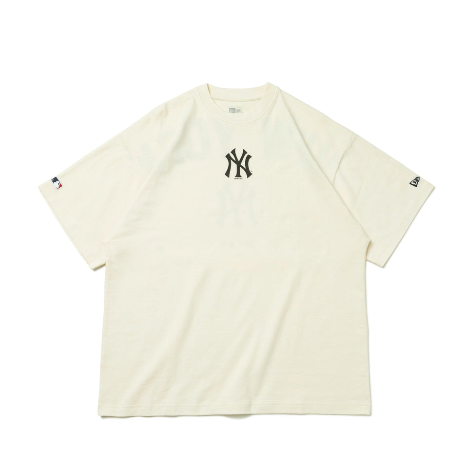 半袖 オーバーサイズド ドロップショルダー コットン Tシャツ MLB Apparel ニューヨーク・ヤンキース オフホワイト - 13516729-S | NEW ERA ニューエラ公式オンラインストア