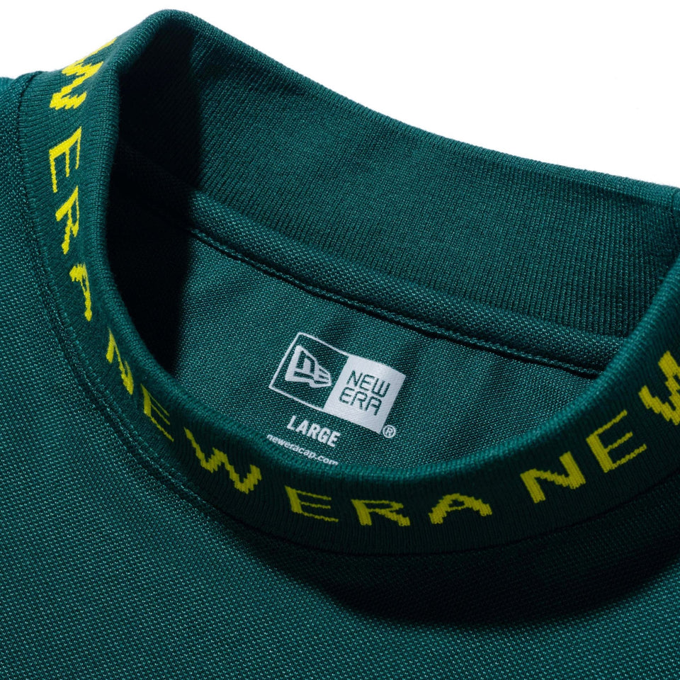 【ゴルフ】 半袖 ミドルネック Tシャツ NEW ERA ロゴ ダークグリーン × イエロー - 13516916-S | NEW ERA ニューエラ公式オンラインストア