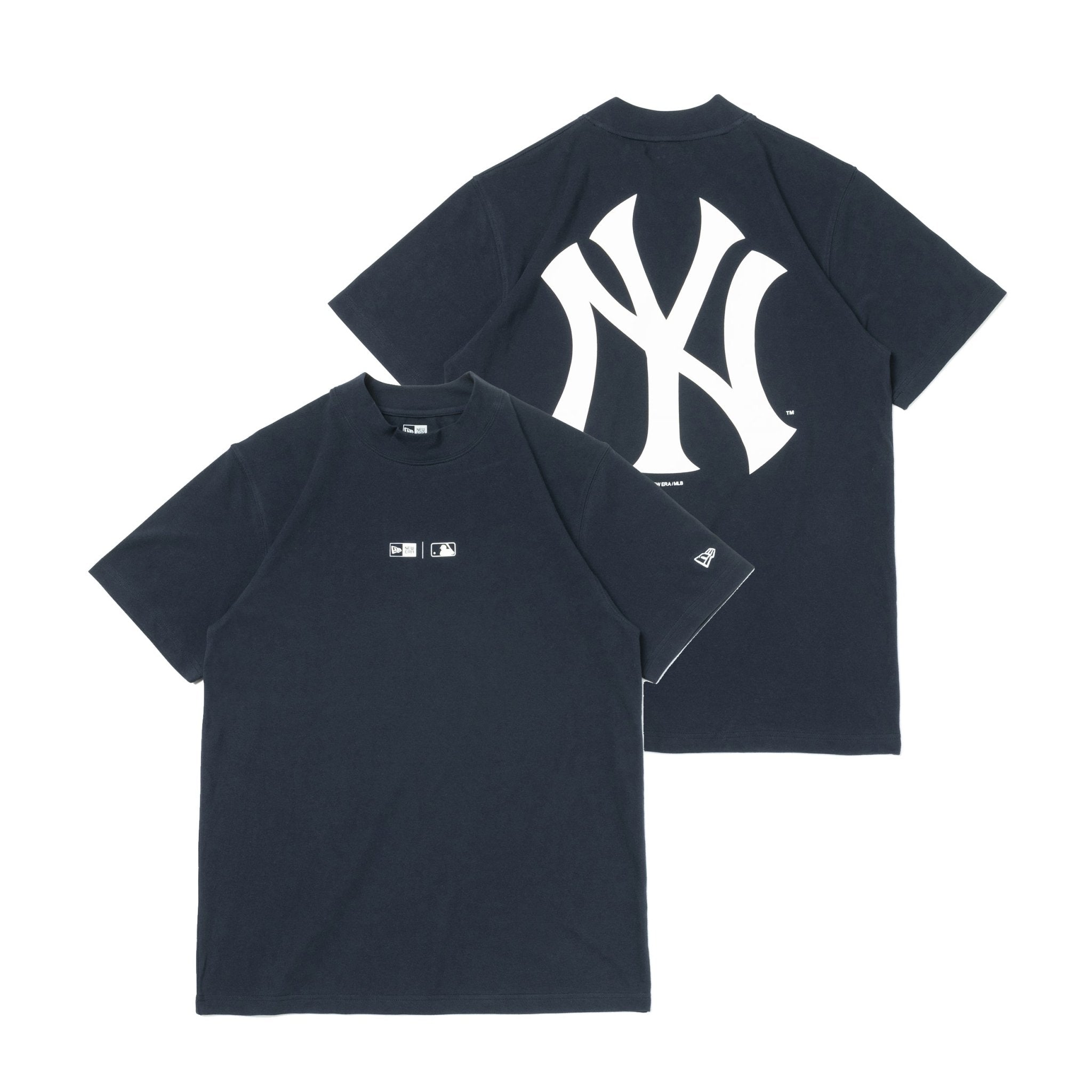 【ゴルフ】 半袖 ミッドネック Tシャツ New York Yankees ニューヨーク・ヤンキース ネイビー