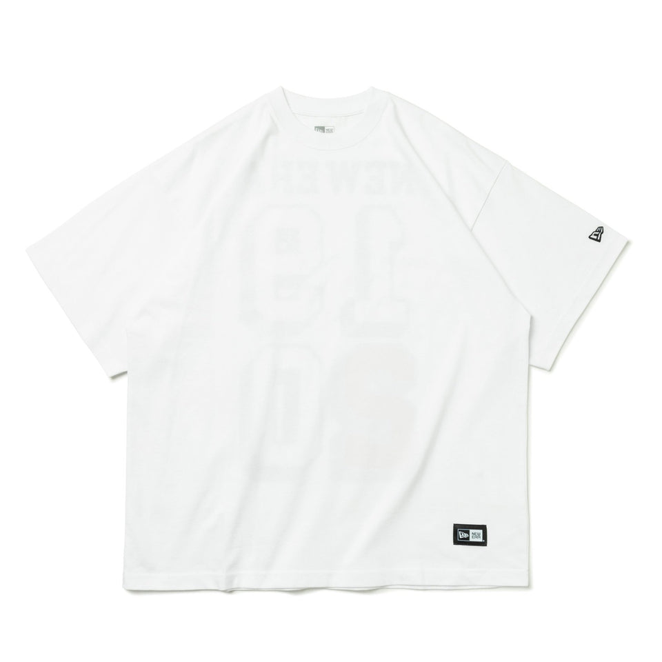 半袖 オーバーサイズド コットン Tシャツ Numbering ホワイト