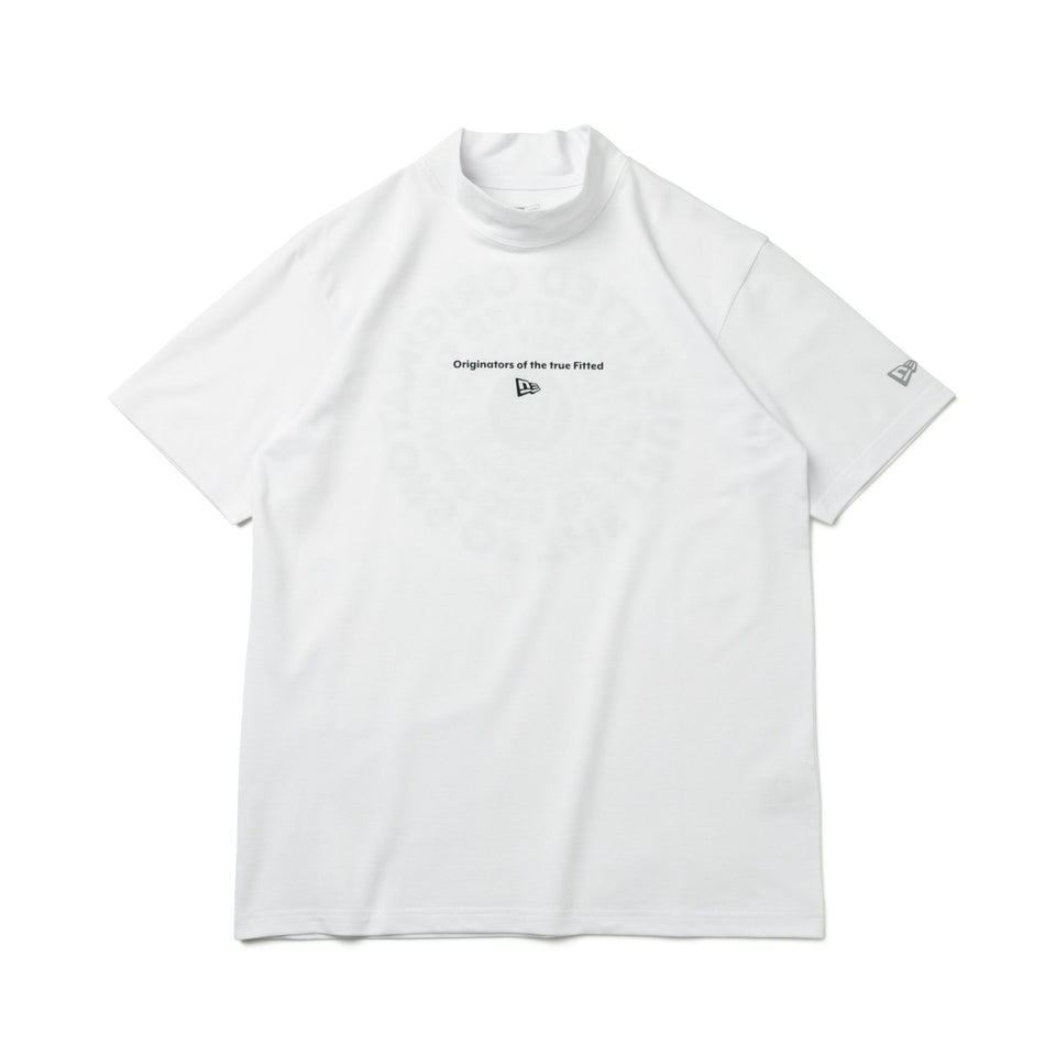 【ゴルフ】 ミドルネック 半袖 鹿の子 Tシャツ Originators of the True Fitted サークルロゴ ホワイト - 13061574-S | NEW ERA ニューエラ公式オンラインストア