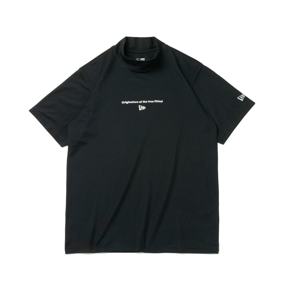 【ゴルフ】 ミドルネック 半袖 鹿の子 Tシャツ Originators of the True Fitted サークルロゴ ブラック - 13061576-S | NEW ERA ニューエラ公式オンラインストア