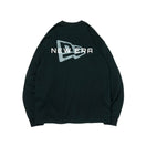 長袖 オーバーサイズド パフォーマンス Tシャツ Overlap Logo ブラック × グレー/ホワイト【Performance Apparel】 - 13516867-S | NEW ERA ニューエラ公式オンラインストア