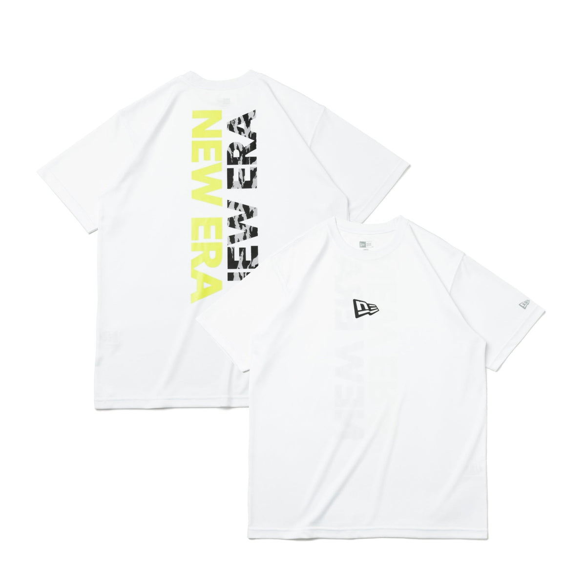 半袖 テック Tシャツ リア バーチカルロゴ ホワイト【 Performance