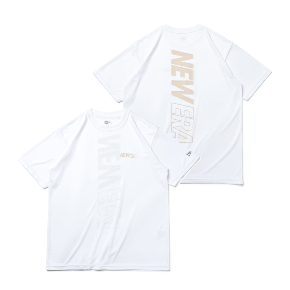 半袖 テック Tシャツ Rear Vertical Logo ホワイト【 Performance Apparel 】 - 13755355-S | NEW ERA ニューエラ公式オンラインストア