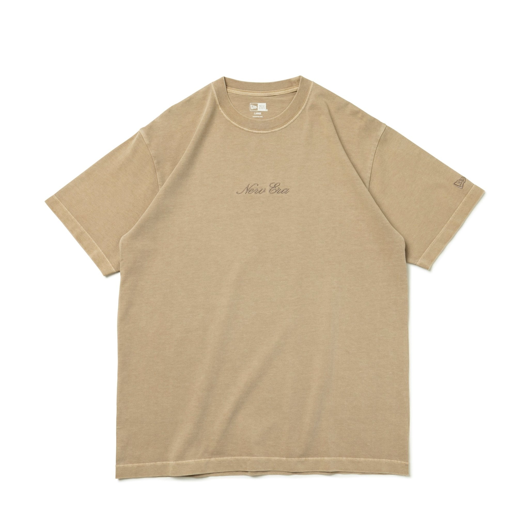 半袖 コットン Tシャツ Script Logo スクリプトロゴ ブラウン