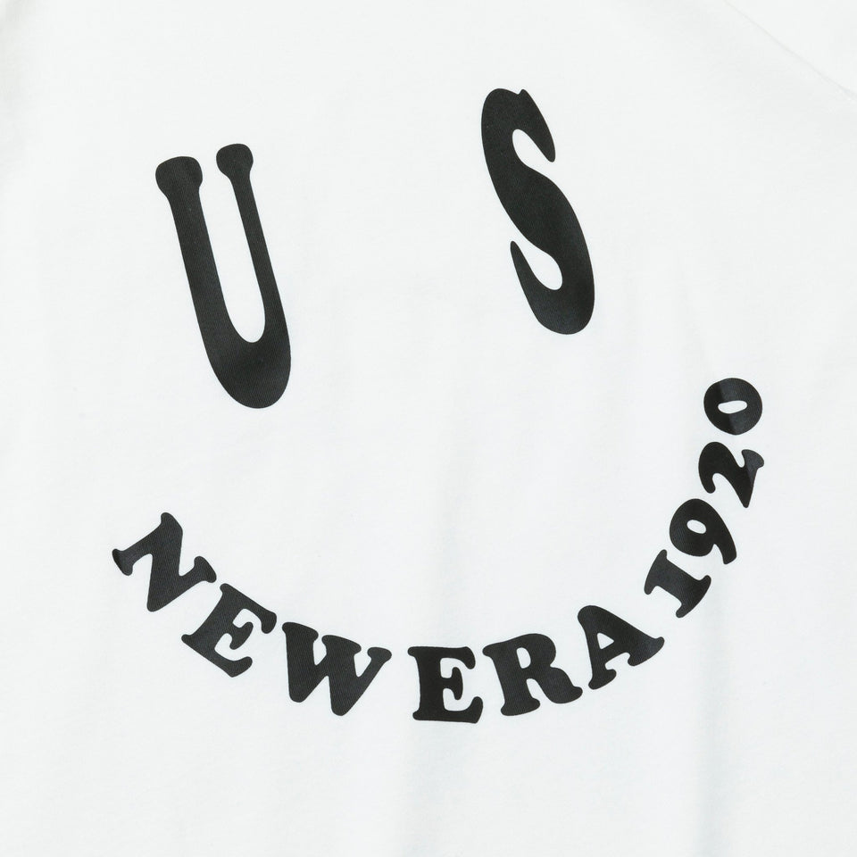 半袖 ポケット コットン Tシャツ Smile US NEW ERA 1920 ホワイト