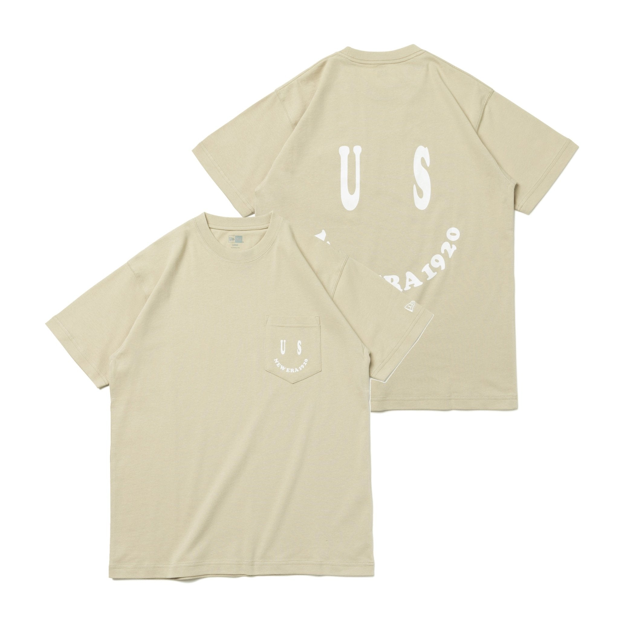 半袖 ポケット コットン Tシャツ Smile US NEW ERA 1920