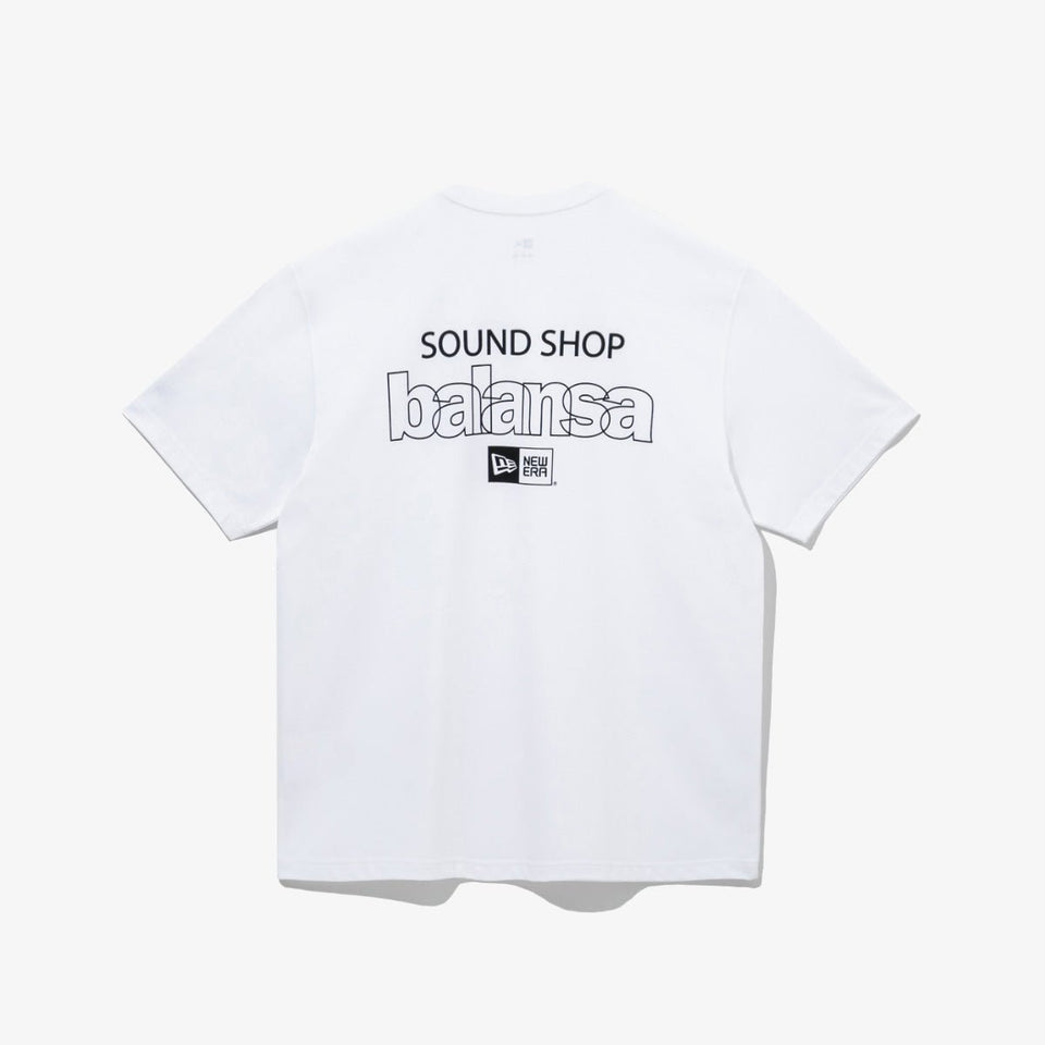 半袖 パフォーマンス Tシャツ SOUND SHOP balansa ブランドロゴ ホワイト ニューエラオンラインストア