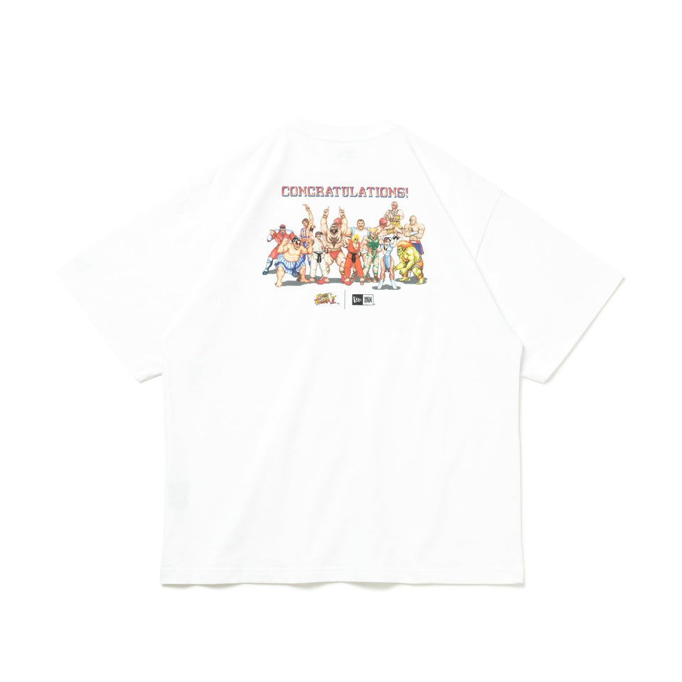 半袖 オーバーサイズド コットン Tシャツ STREET FIGHTER II ストリートファイターII CONGRATULATIONS ホワイト - 14124664-S | NEW ERA ニューエラ公式オンラインストア