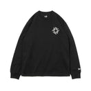 長袖 コットン Tシャツ Swirl Logo ブラック レギュラーフィット - 13330938-S | NEW ERA ニューエラ公式オンラインストア