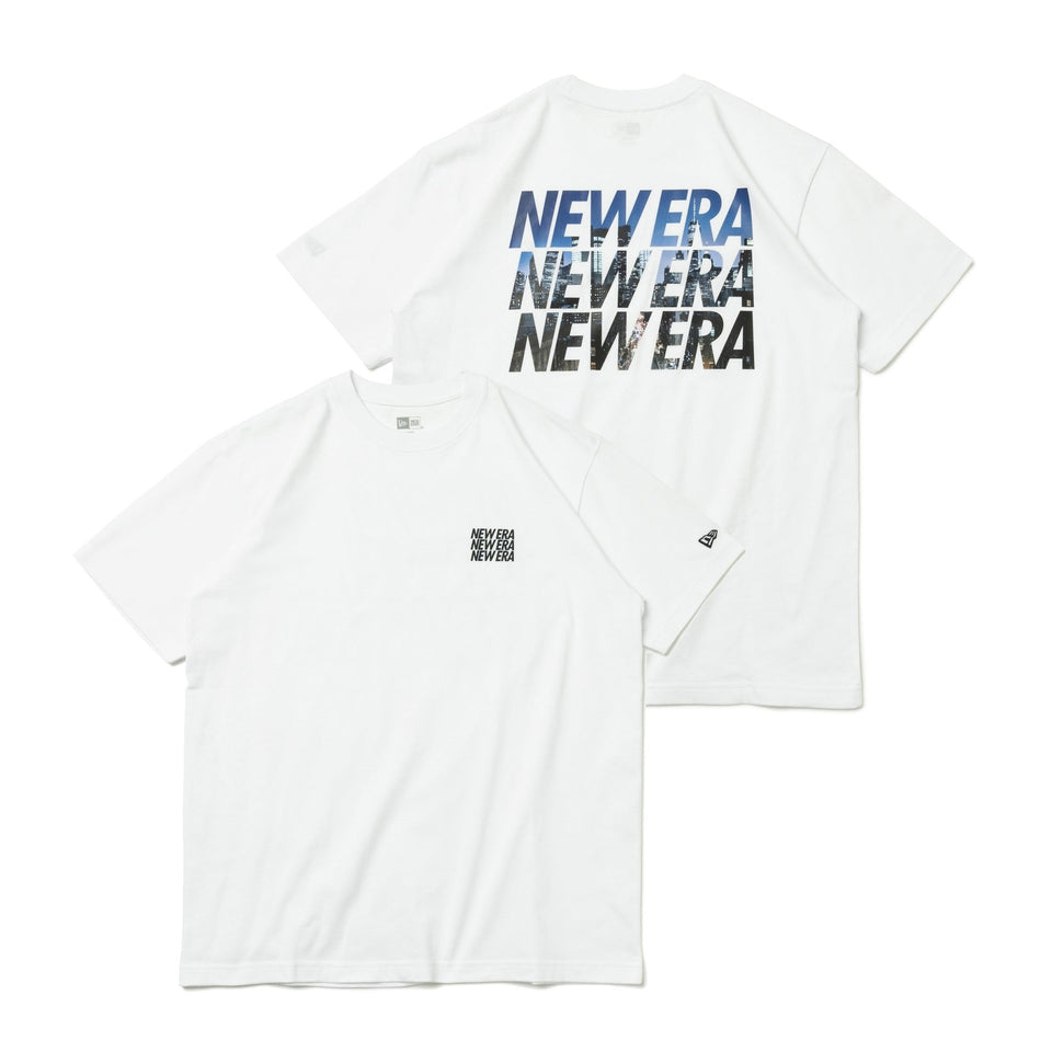 半袖 パフォーマンス Tシャツ The City Lights ミラーロゴ ホワイト レギュラーフィット - 13516706-S | NEW ERA ニューエラ公式オンラインストア