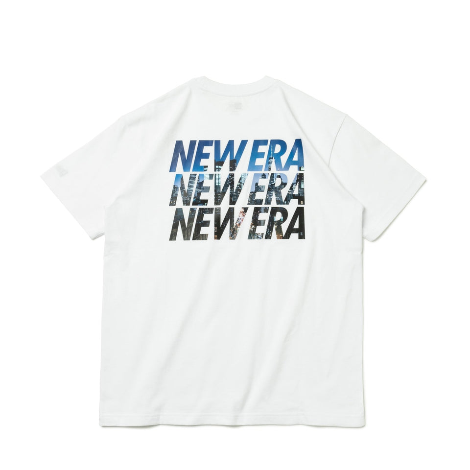 半袖 パフォーマンス Tシャツ The City Lights ミラーロゴ ホワイト レギュラーフィット - 13516706-S | NEW ERA ニューエラ公式オンラインストア