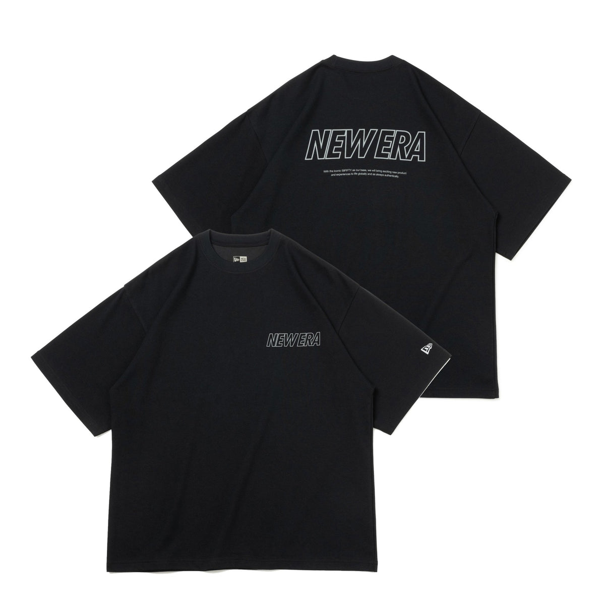 半袖 オーバーサイズド パフォーマンス Tシャツ Word Mark Logo ブラック × グレー【 Performance Appare |  ニューエラオンラインストア