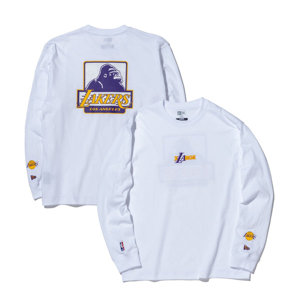 長袖 コットン Tシャツ XLARGE x NBA ロサンゼルス・レイカーズ