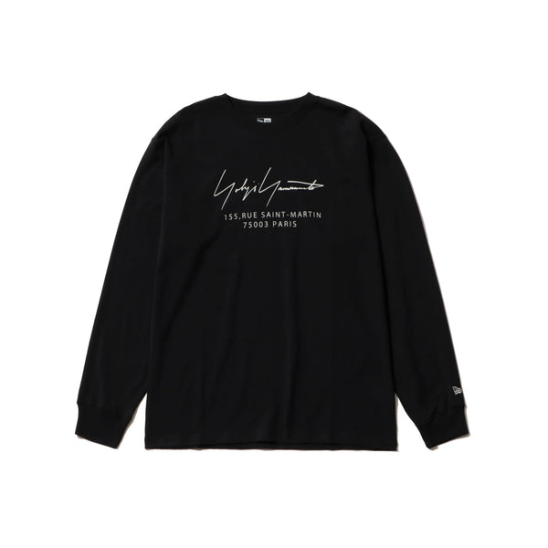 長袖 コットン Tシャツ Yohji Yamamoto FW20 シグネチャーロゴ パリ