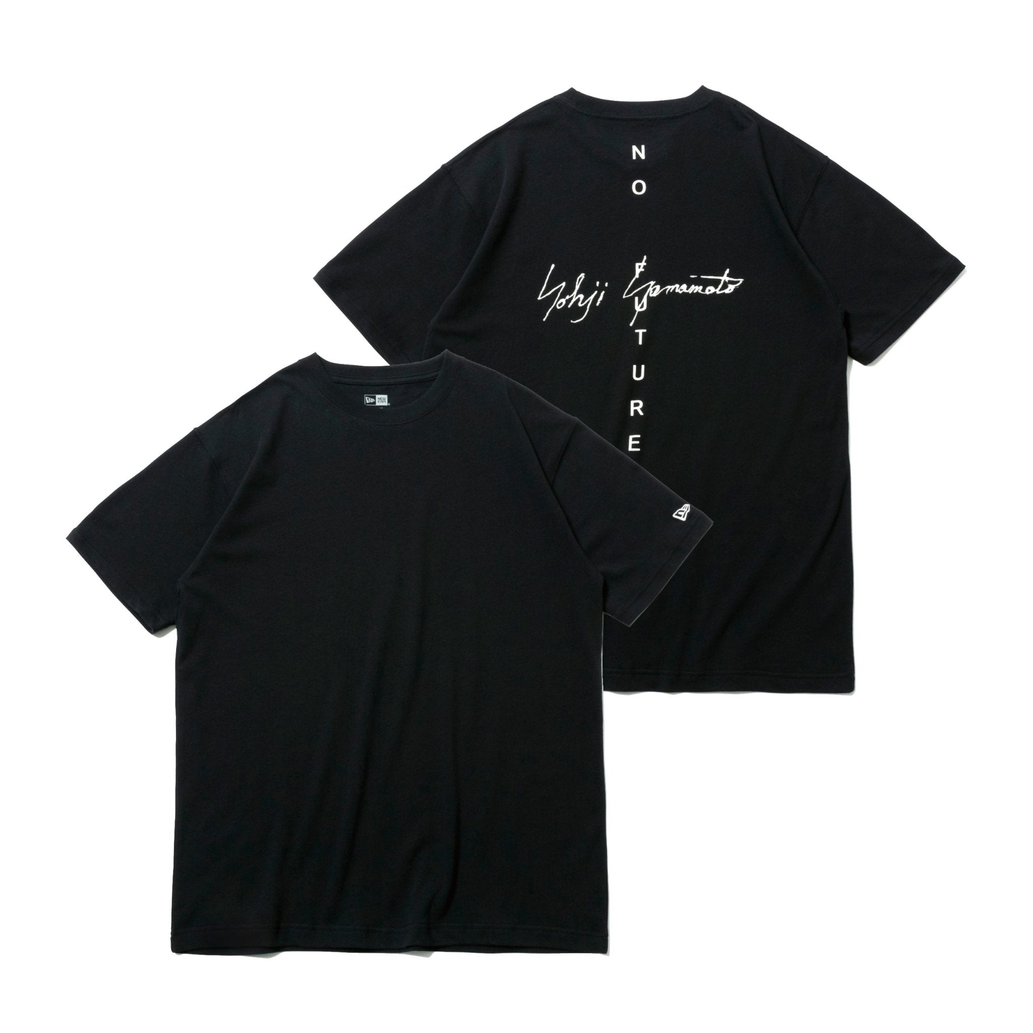 半袖 コットン Tシャツ Yohji Yamamoto SS21 NO FUTURE シグネチャーロゴ ブラック レギュラーフィット