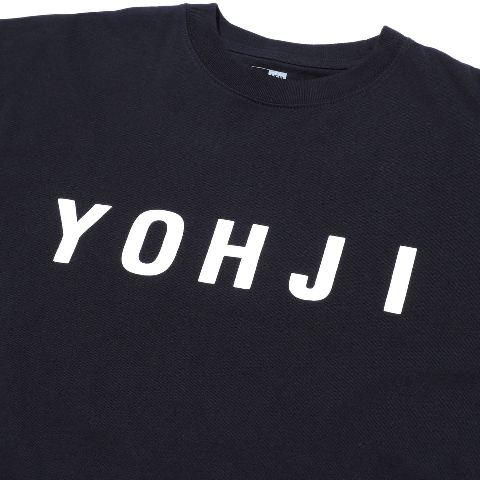 半袖 コットン Tシャツ Yohji Yamamoto SS22 ブロックフォント ブラック レギュラーフィット - 13281114-S | NEW ERA ニューエラ公式オンラインストア