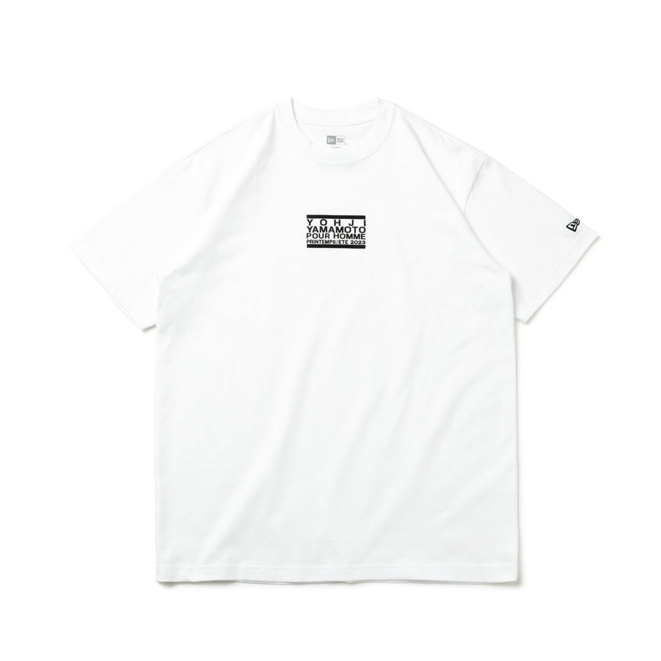 半袖 コットン Tシャツ Yohji Yamamoto SS23 ボックスロゴ ホワイト ...