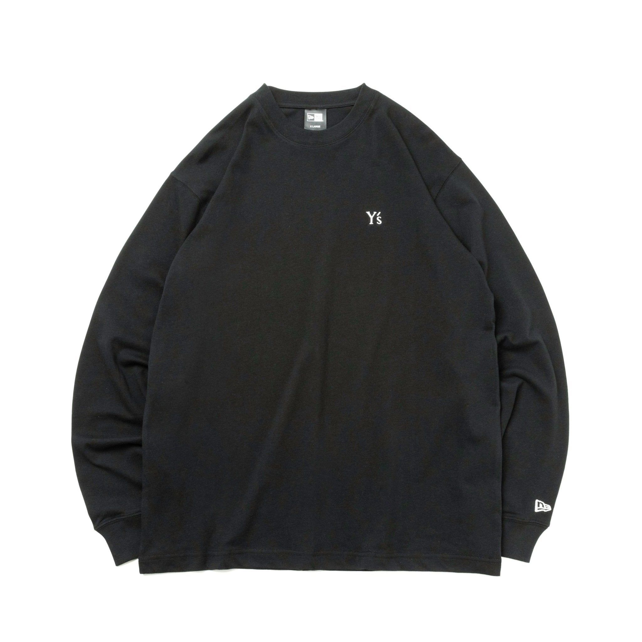 Y's◇長袖Tシャツ/L/コットン/ブラック/NEW ERA/LONG SLEEVE COTTON TEE-